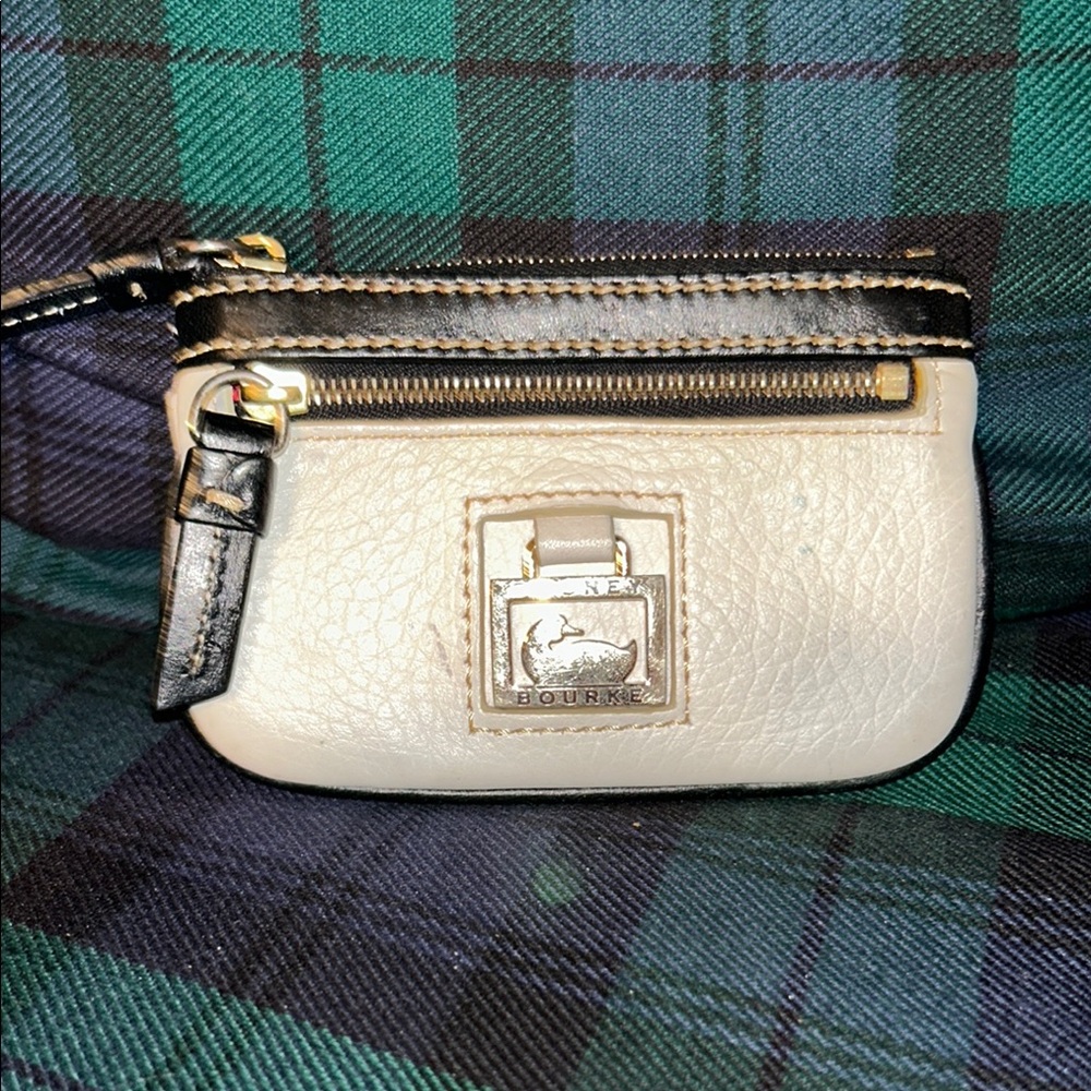 Dooney & Bourke Cream and Black Clutch